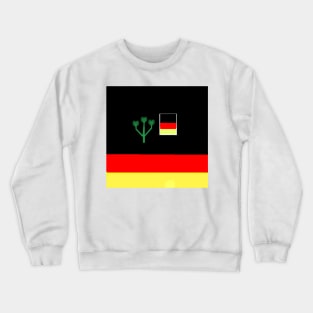 Sporty German Design on White Background Crewneck Sweatshirt